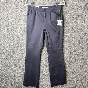 Lila Ryan Pants Women’s 4P Grey Irongate Brushed Sateen Jeanette Bootcut NWT